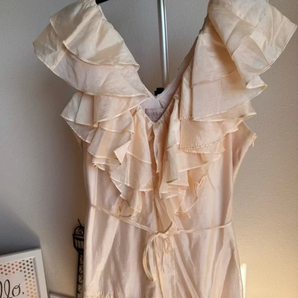 NWT Nordstrom CIEBON Stelanie Flutter Sleeve Tiered Cocktail Maxi Dress Sz S - Picture 12 of 15